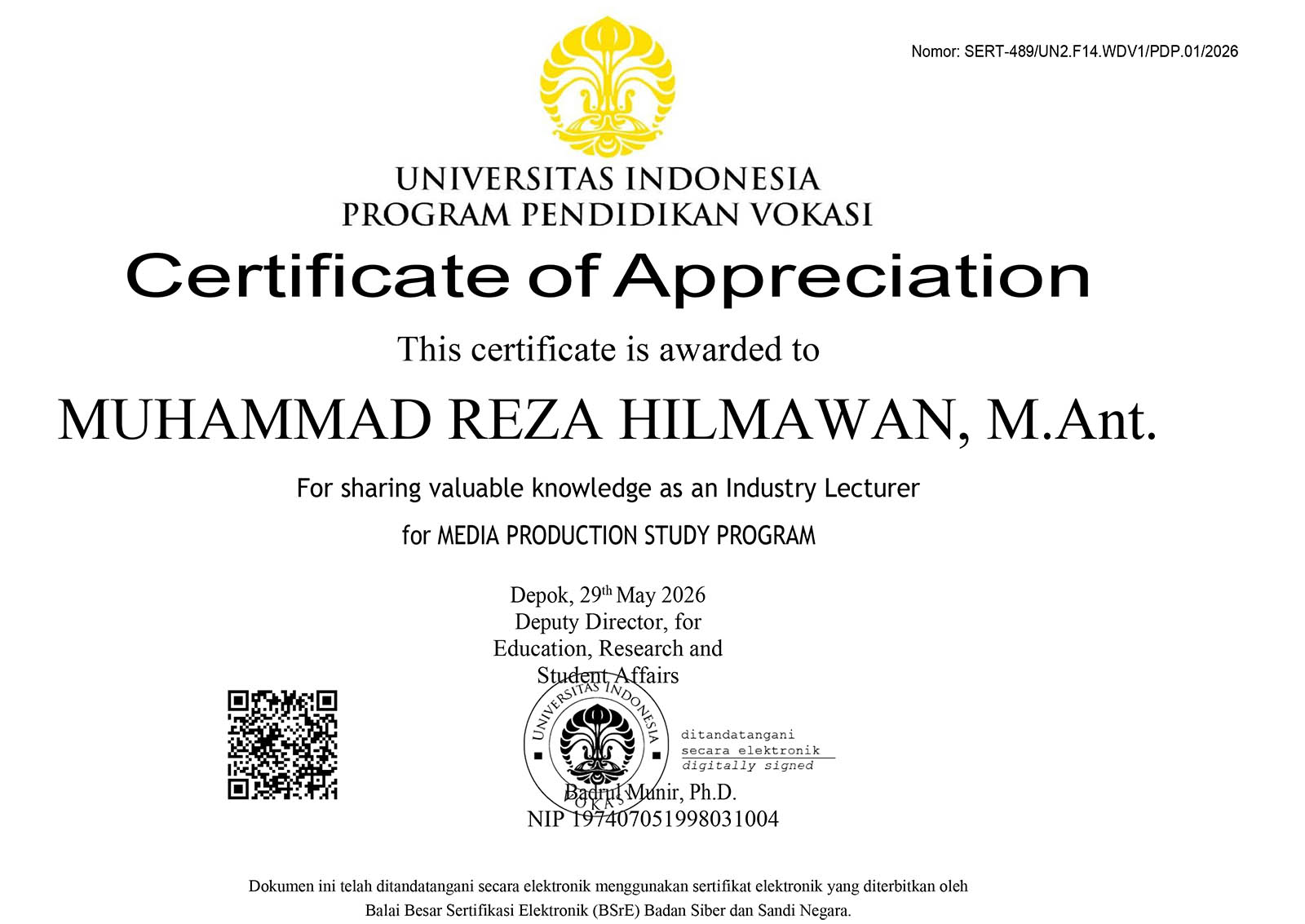 Award photo